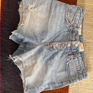 Universal Thread High Waist Light Blue Jean Shorts